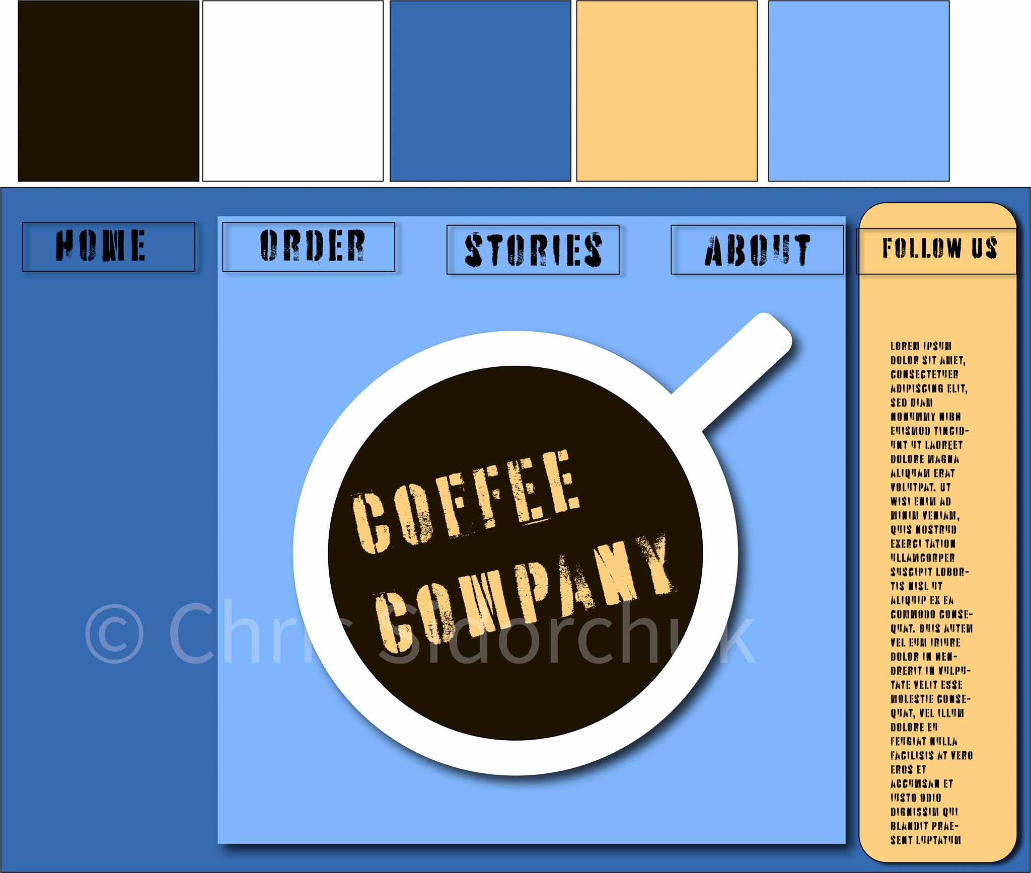 Coffee Company Website Design